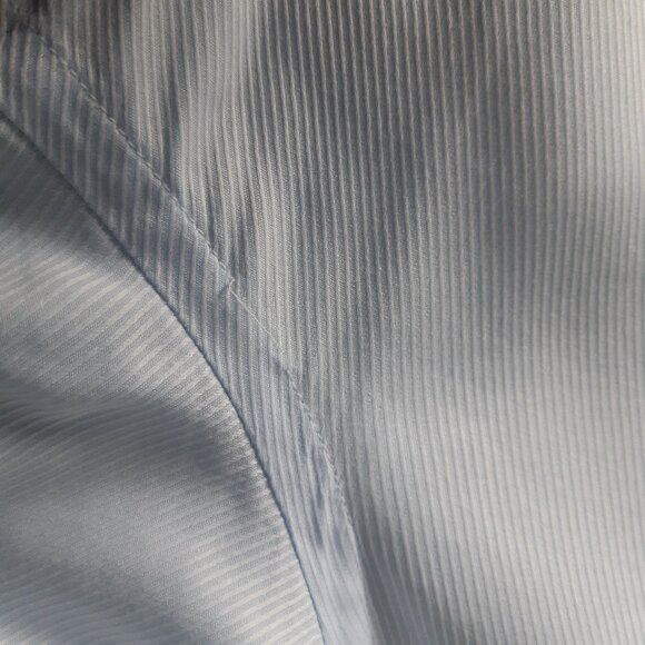 ZARA MAN SZ 16 Light Baby Blue 100% Cotton Men's Button Up Dress Shirt - Picture 6 of 12